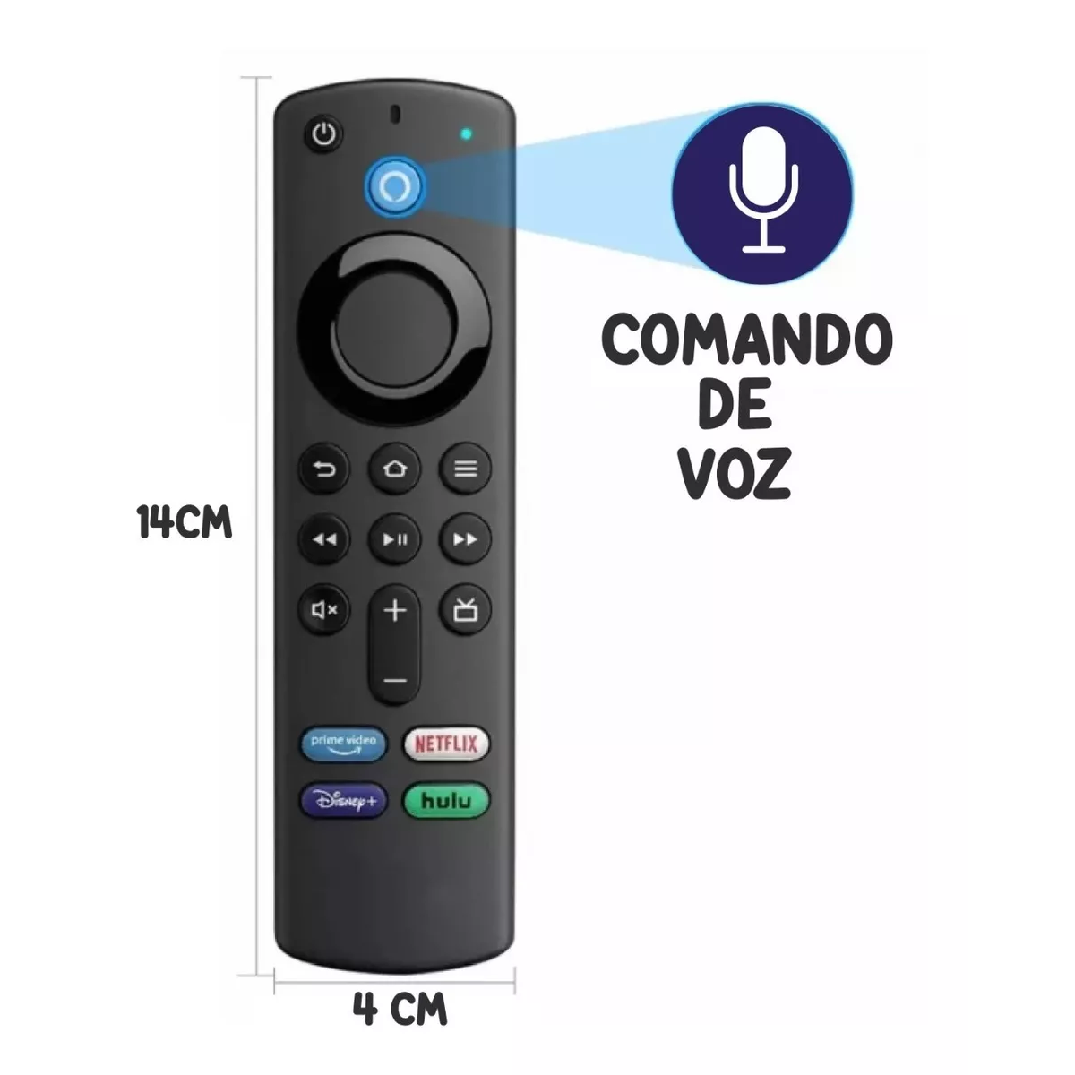 Control Remoto Amazon Fire Tv Stick 4k Comando Voz