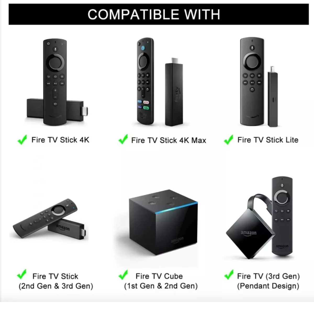 Control Remoto Amazon Fire Tv Stick 4k Comando Voz
