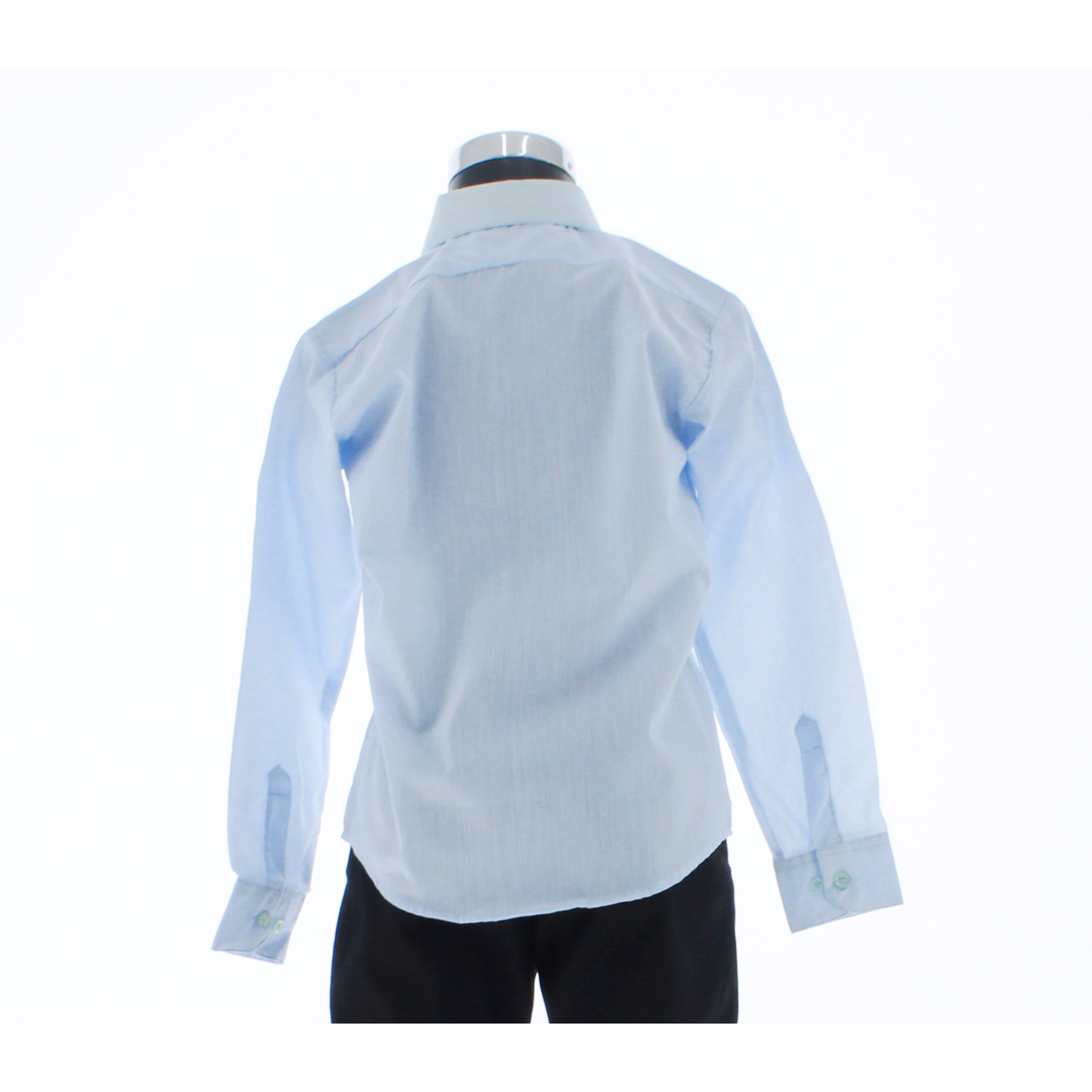 Camisa para Niño Color Azul Cielo Manga Larga 3541 2 A 18 Años.