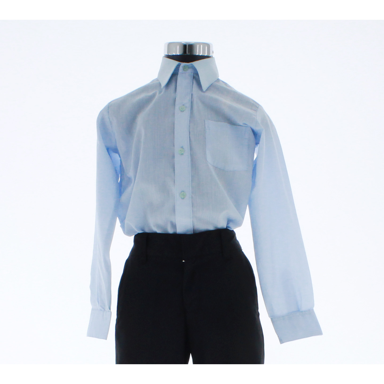 Camisa para Niño Color Azul Cielo Manga Larga 3541 2 A 18 Años.