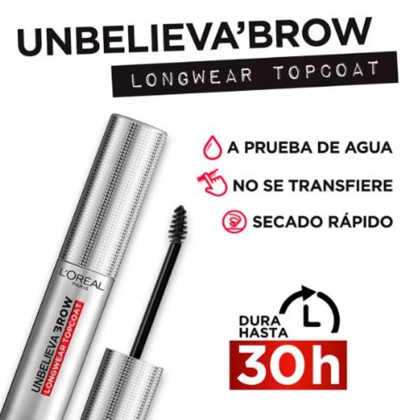 Mascara de Pestañas L'Oreal 680793 2 pzas Gel Fijador Cejas