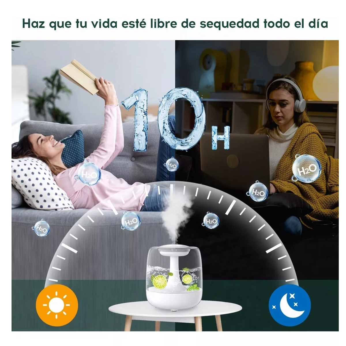 Difusor Humidificador Aromaterapia Mini Ultrasonico Con Luz