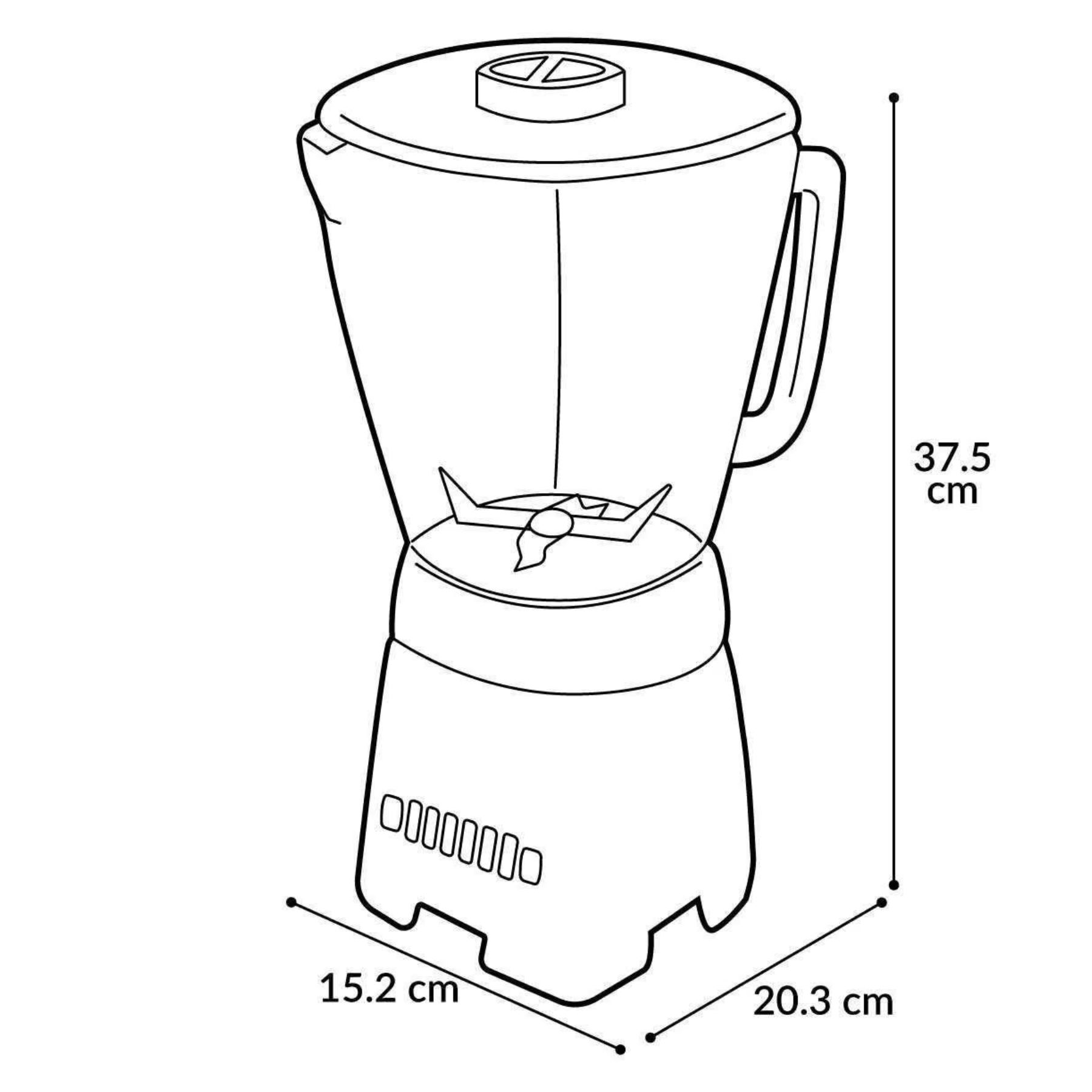 Licuadora Oster 4 Velocidades Vaso de Vidrio BLSTKAG-BPB - Negra
