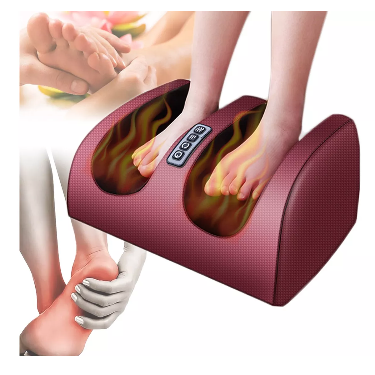 Masajeador De Pies Electrico Portatil Calor Terapia