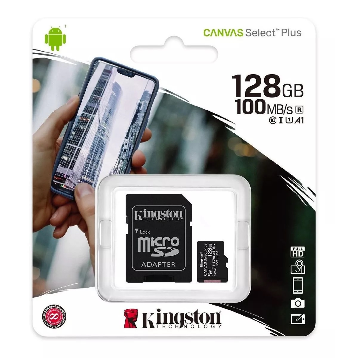 Tarjeta de memoria Plus con adaptador SD 128GB