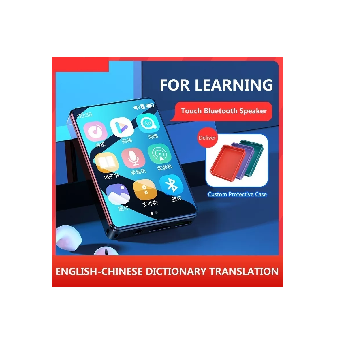 Reproductor De Música Mp3 Mp4 Bluetooth De 2.4 In 64gb