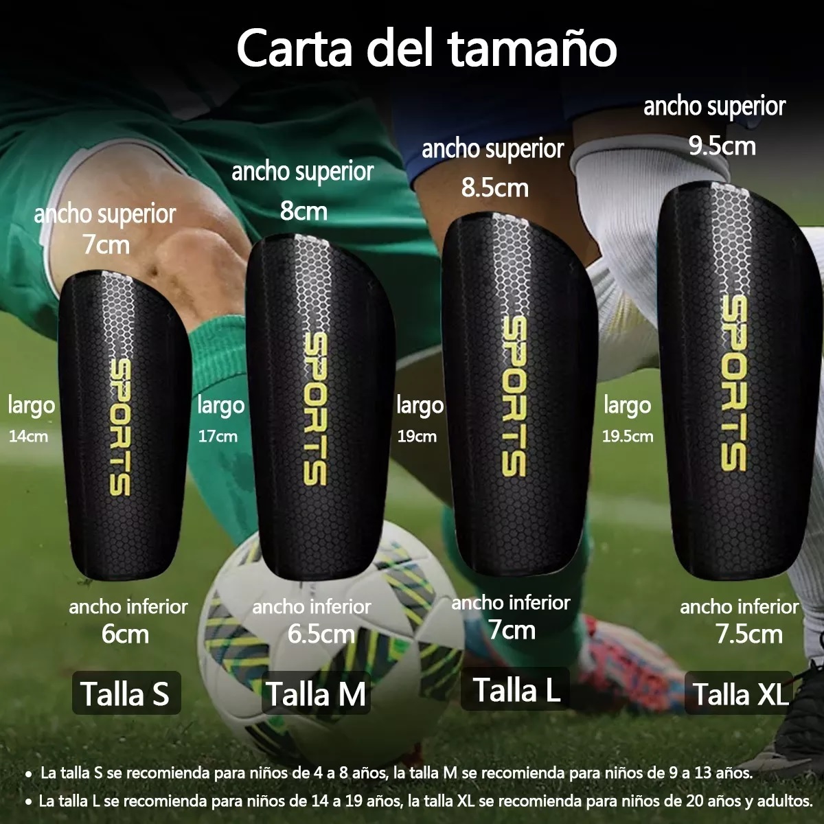 Kit Espinilleras Con Porta Espinilleras Pare Niños Y Adultos L