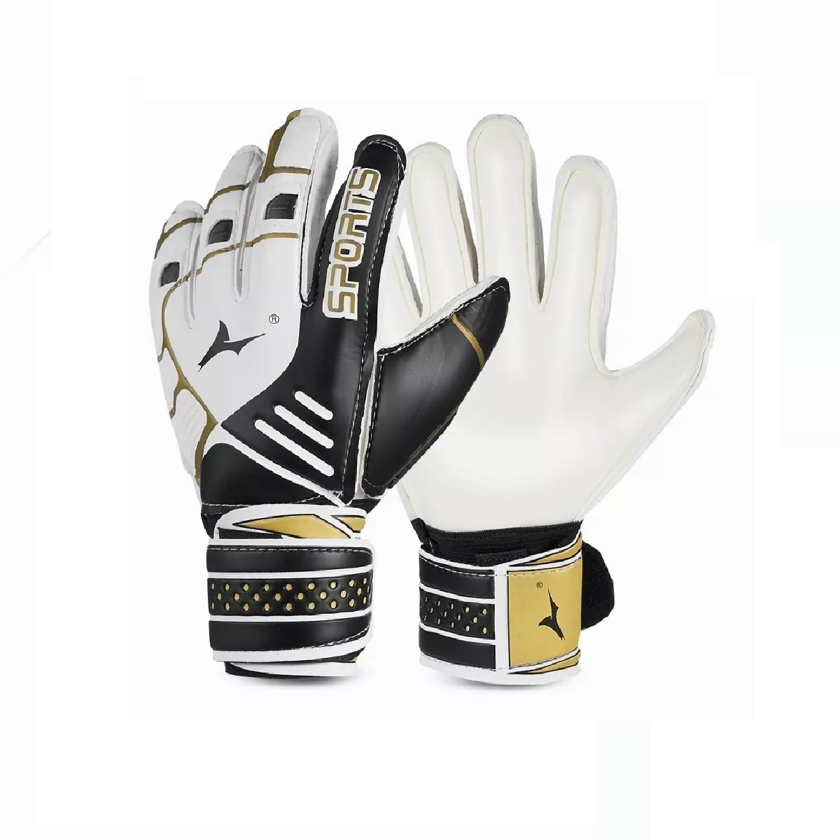 Guantes De Portero De Fútbol Para Niños Y Jóvenes Negro Talla 10