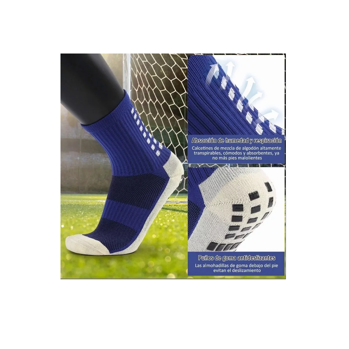 Juego Calcetines Antideslizantes 3 Pares En 3 Colores