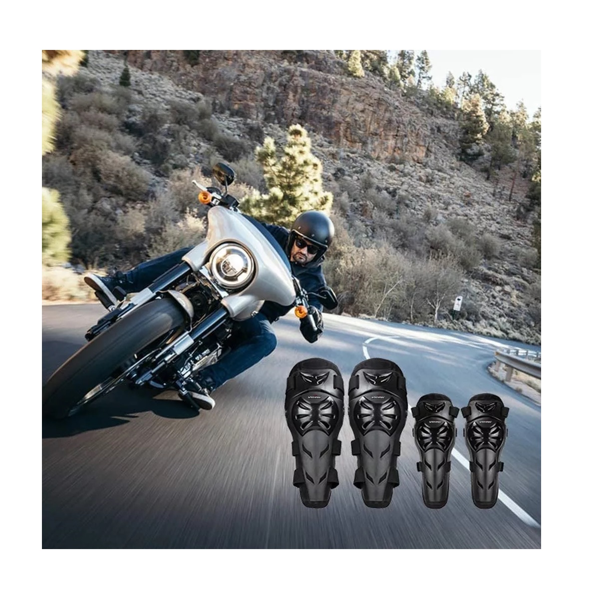 Set Rodilleras Y Coderas 2 En 1 Para Protección, 4 Piezas