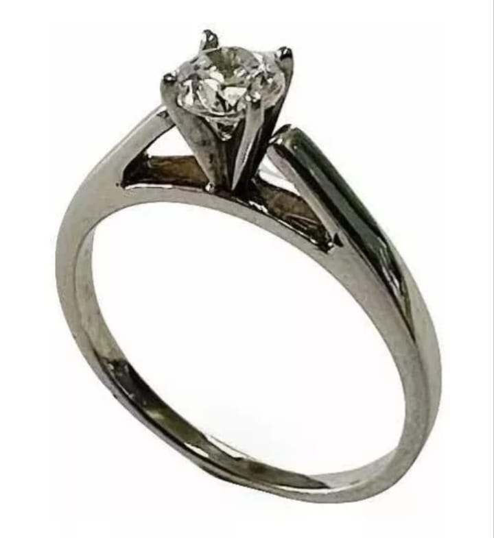 Anillo Compromiso Zirconia 5 Mm Oro 14K + Obsequio
