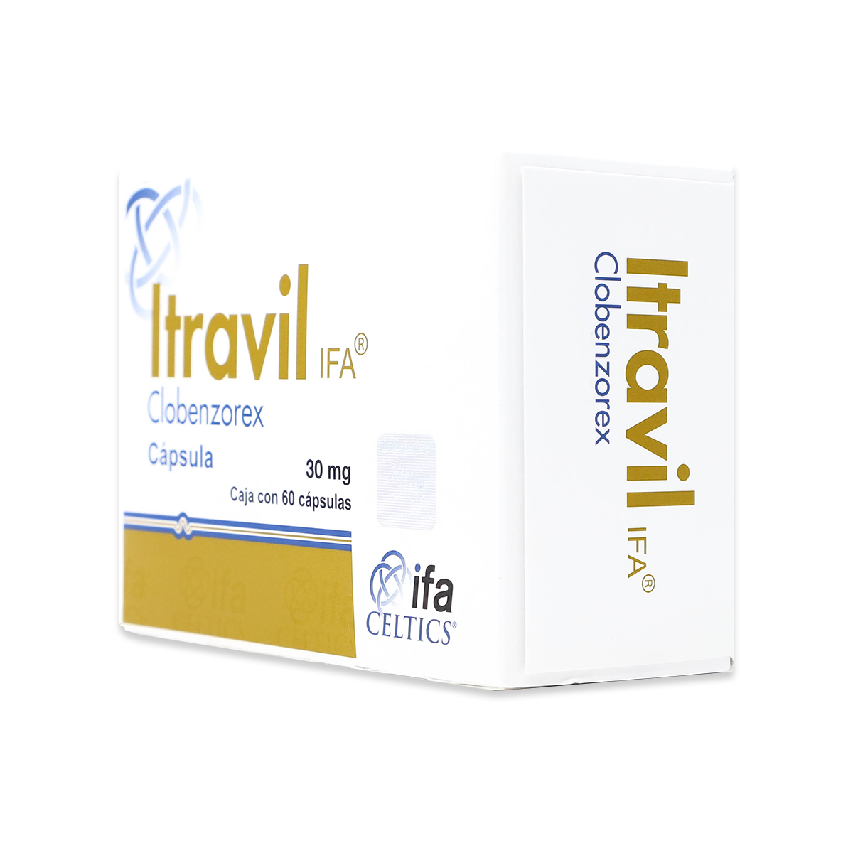 ITRAVIL IFA CLOBENZOREX 30 MG 60 CÁPSULAS IFA CELTICS