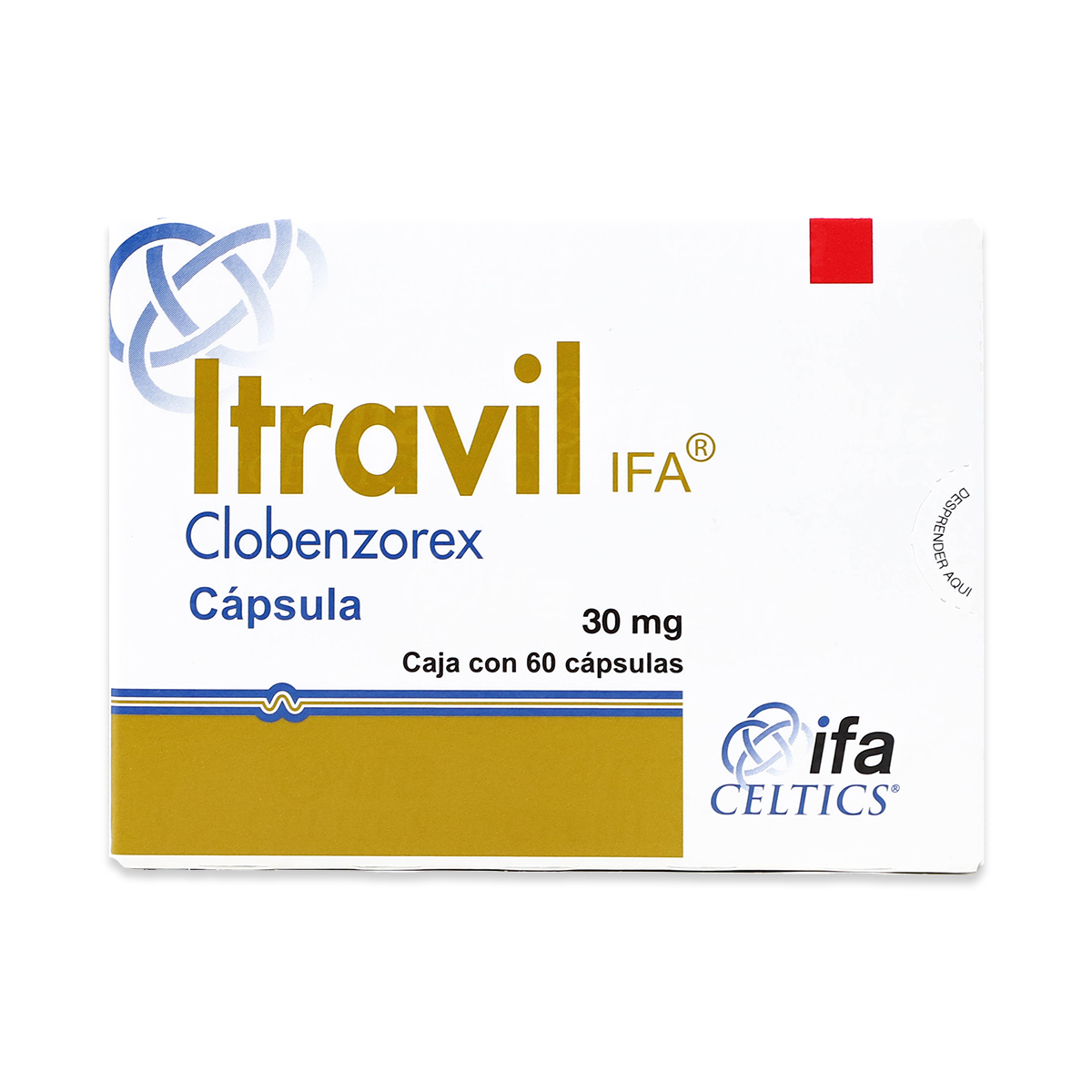 ITRAVIL IFA CLOBENZOREX 30 MG 60 CÁPSULAS IFA CELTICS