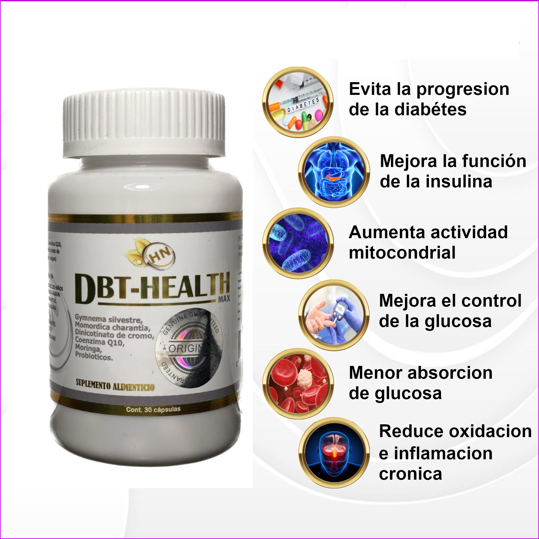 Suplemento Alimenticio DBT-HEALTH 2X1