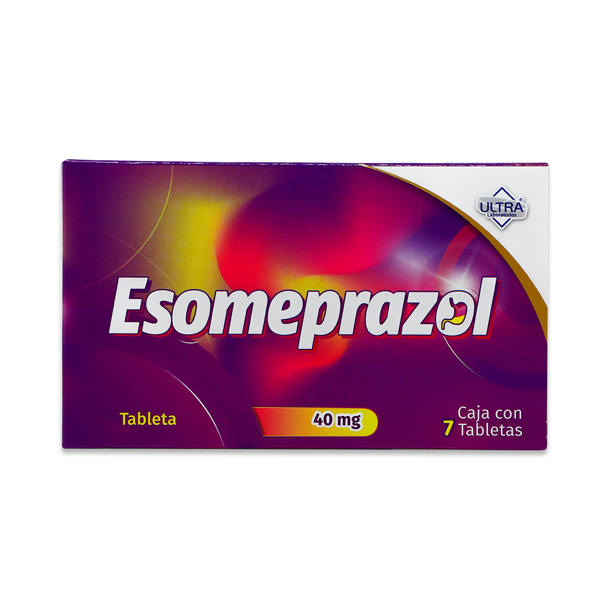 ESOMEPRAZOL, CAJA CON 7 TABLETAS 40 MG, ULTRA