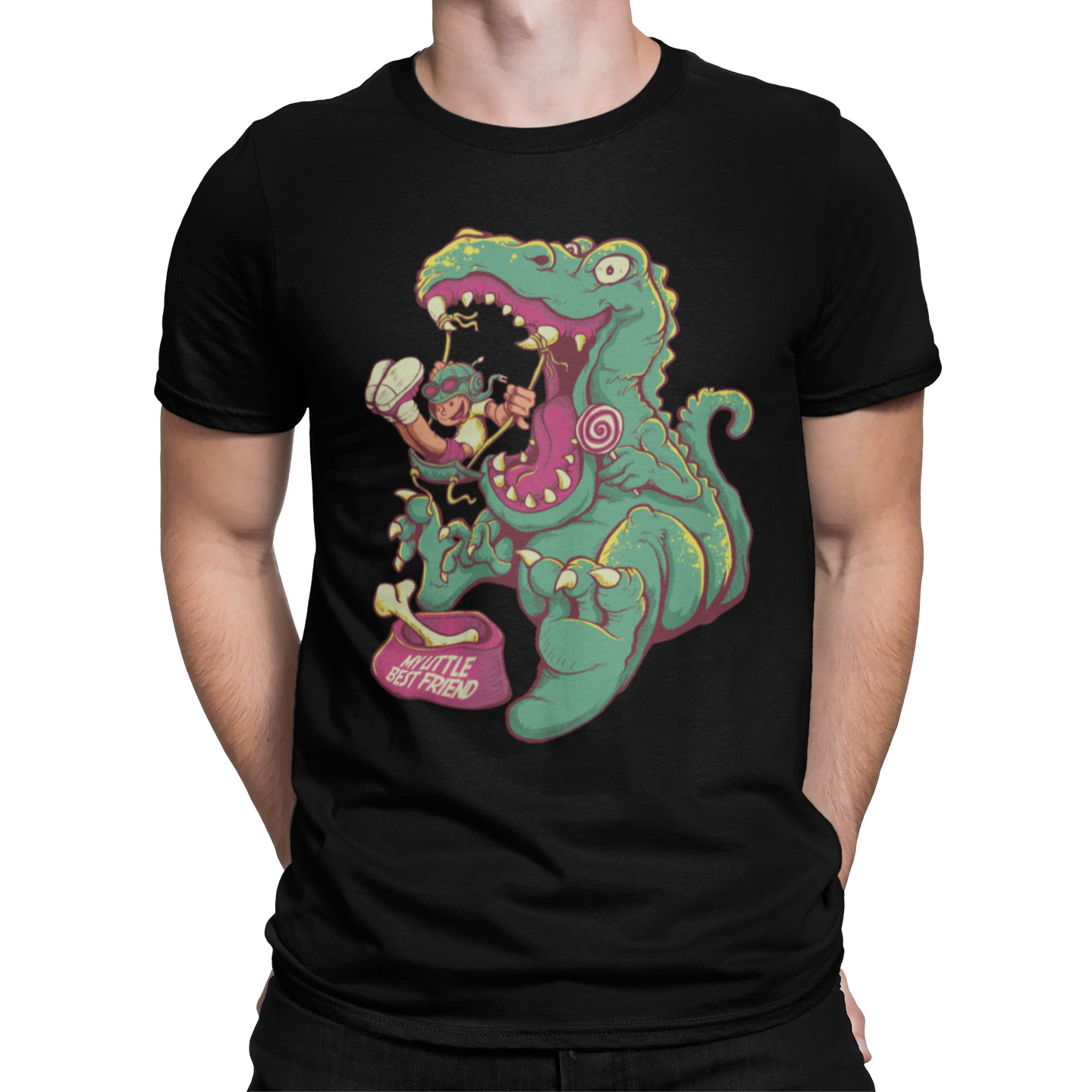 Playera Caballero y Dama Dinosaurio My little best friend Dinosaurios