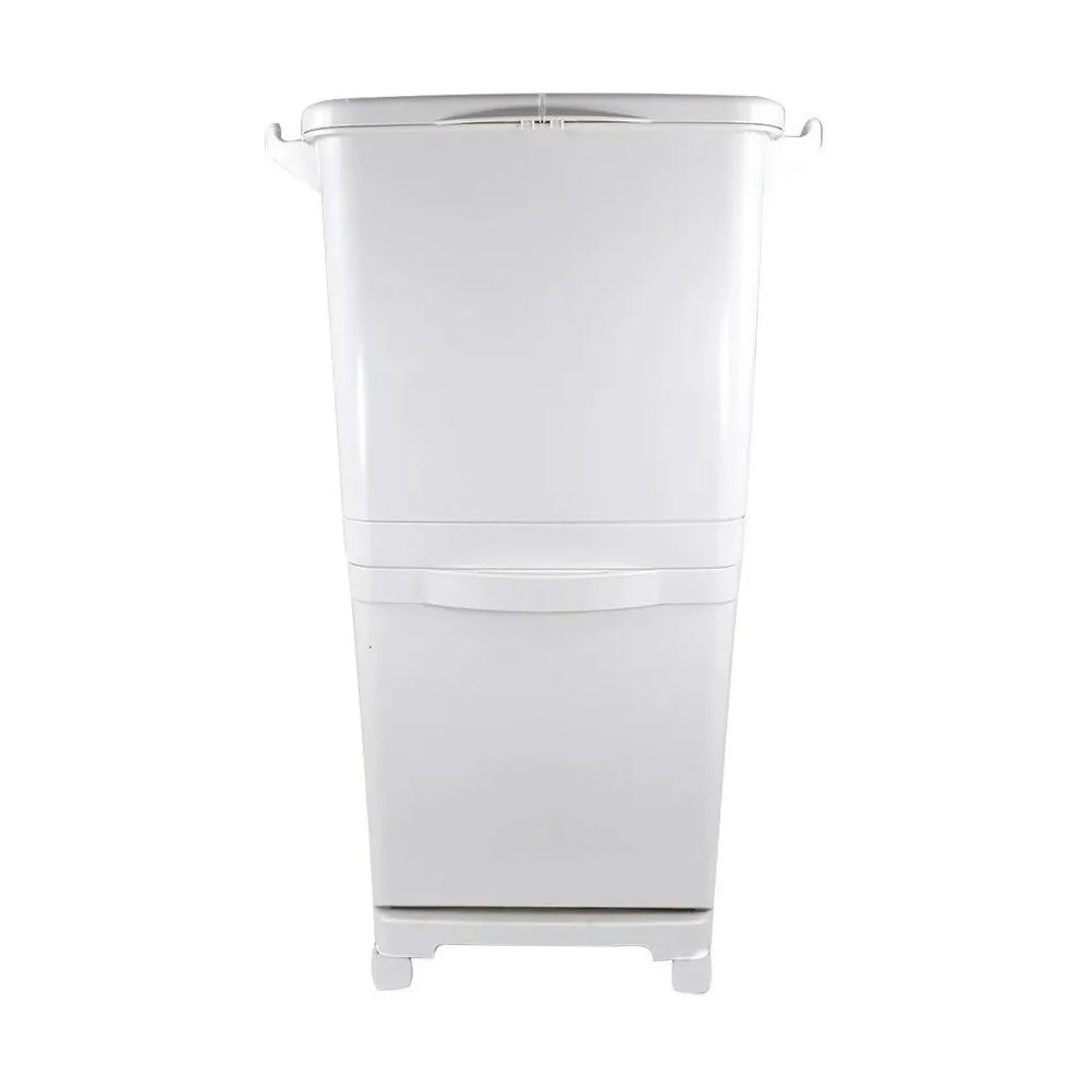 Bote Basura Transportable Practico Separaciones Blanco