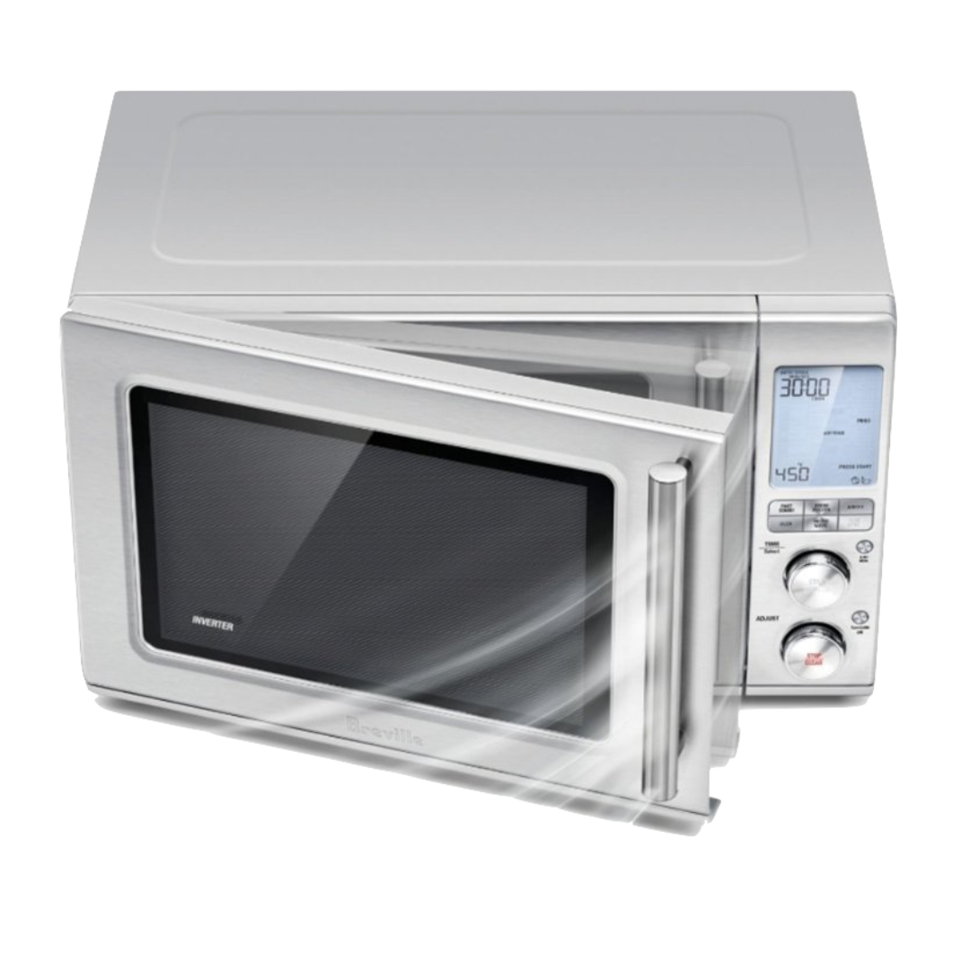 Breville Combi Wave BMO870BSS1BUC1 - Microondas, freidora de aire y horno tostador 3 en 1, acero inoxidable cepillado.