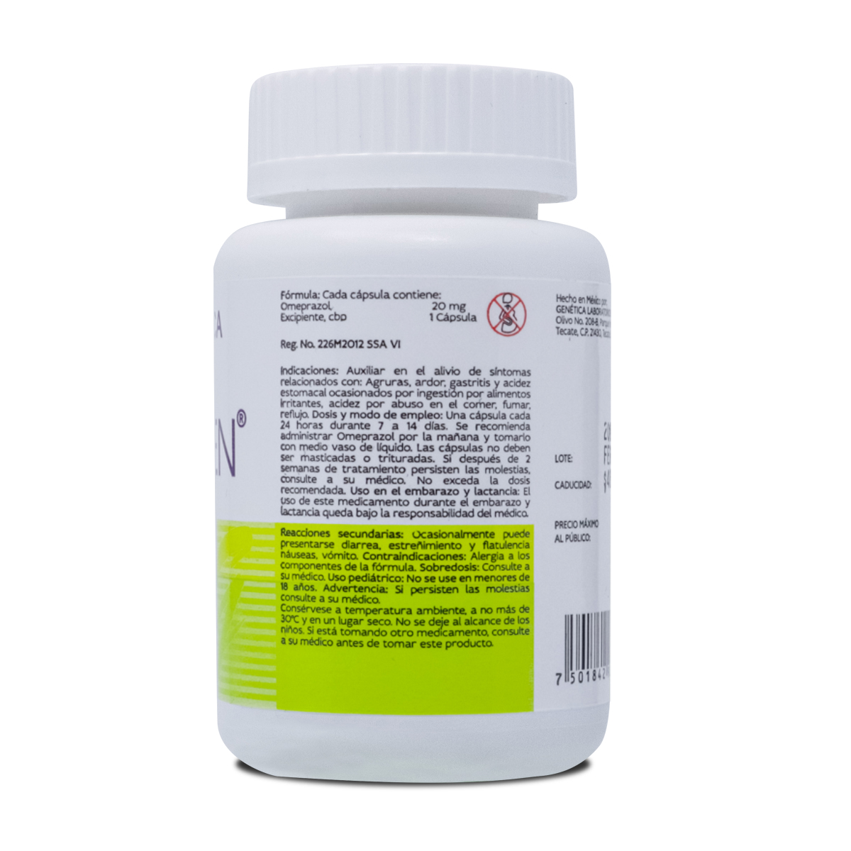 OMYGEN, FRASCO CON 60 CAPSULAS, GENETICA