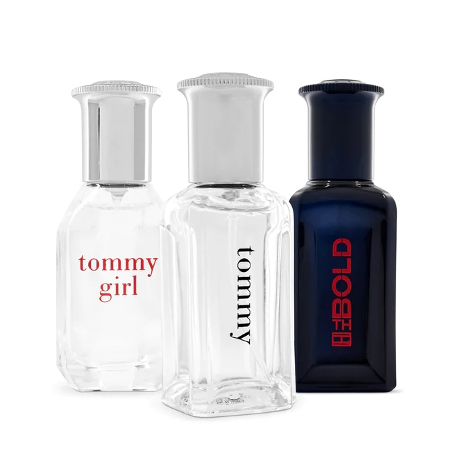 Mini Set 3 Piezas Tommy Hilfiger Unisex EDT 15ML (Tommy Girl, TH Bold, Cologne)