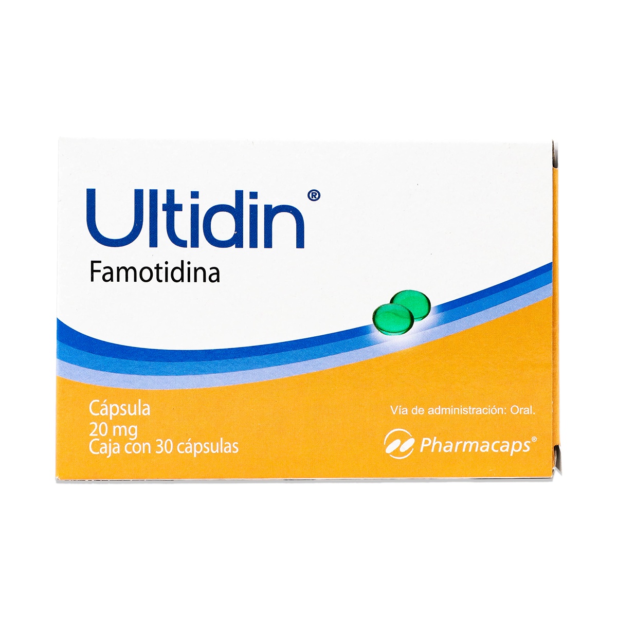 ULTIDIN FAMOTIDINA, CAJA CON 30 CAPSULAS, PHARMACAPS