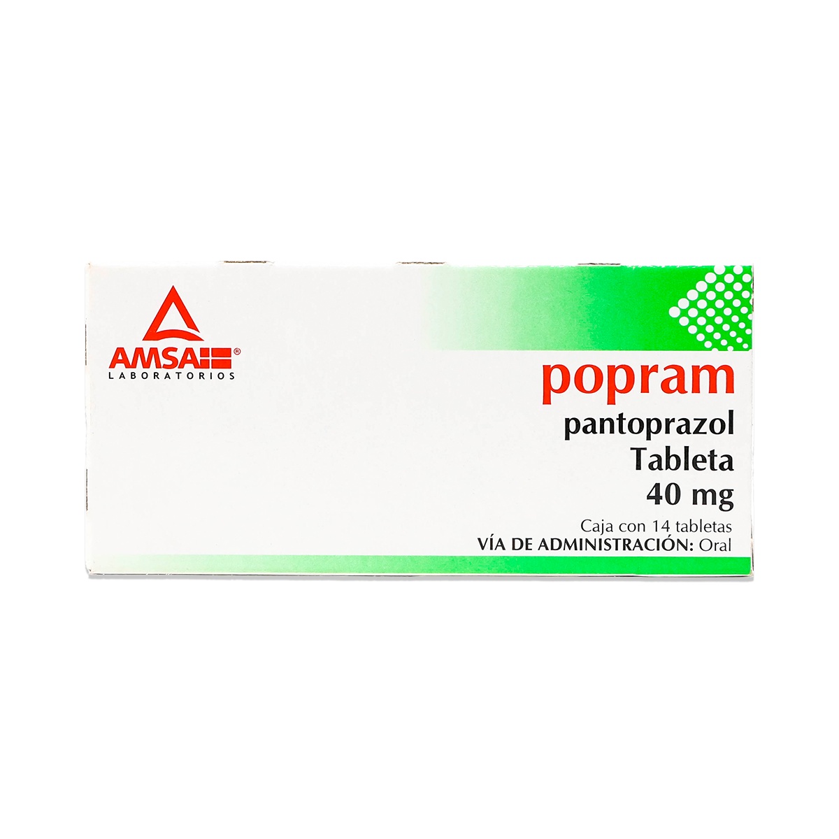 POPRAM PANTOPRAZOL, CAJA CON 14 TABLETAS, AMSA