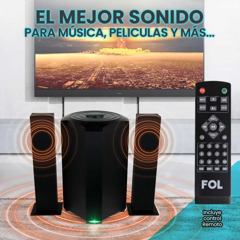 FOL Torre de Sonido con Subwoofer Mod. FS-M2901