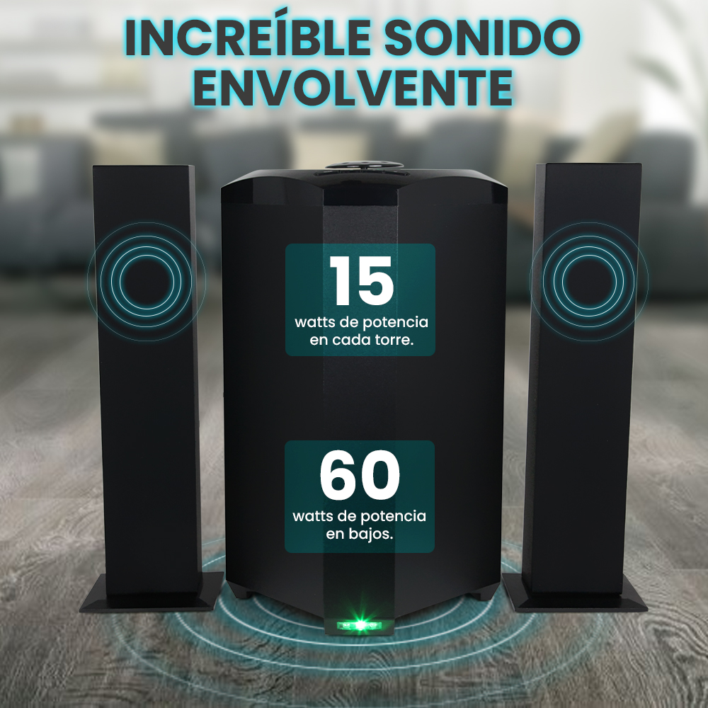 FOL Torre de Sonido con Subwoofer Mod. FS-M2901
