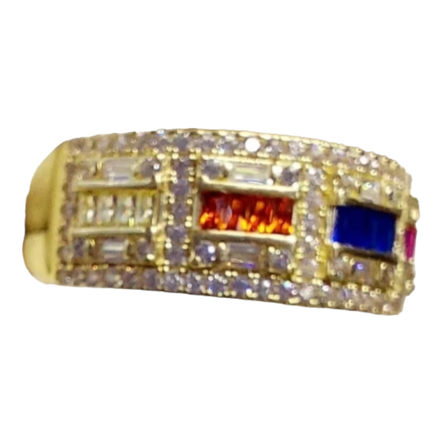 Anillo Churumbela Colores Oro 10K. + Obsequio