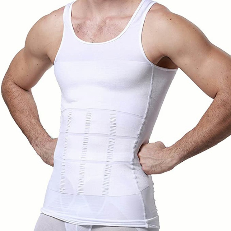 Faja De Hombre Tank Top Camiseta Reductora Modeladora 4 Pzs.