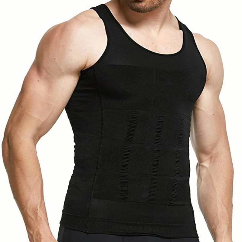 Faja De Hombre Tank Top Camiseta Reductora Modeladora 4 Pzs.