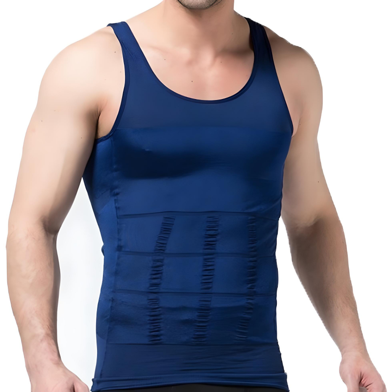 Faja De Hombre Tank Top Camiseta Reductora Modeladora 4 Pzs.