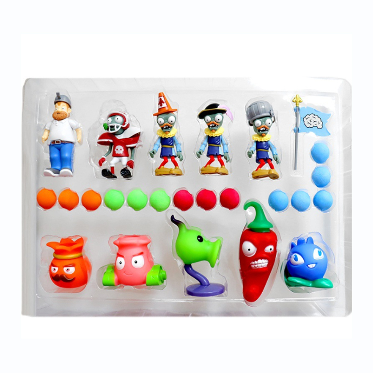 Juego Plantas Vs Zombies Juguetes De Colección Para Niños