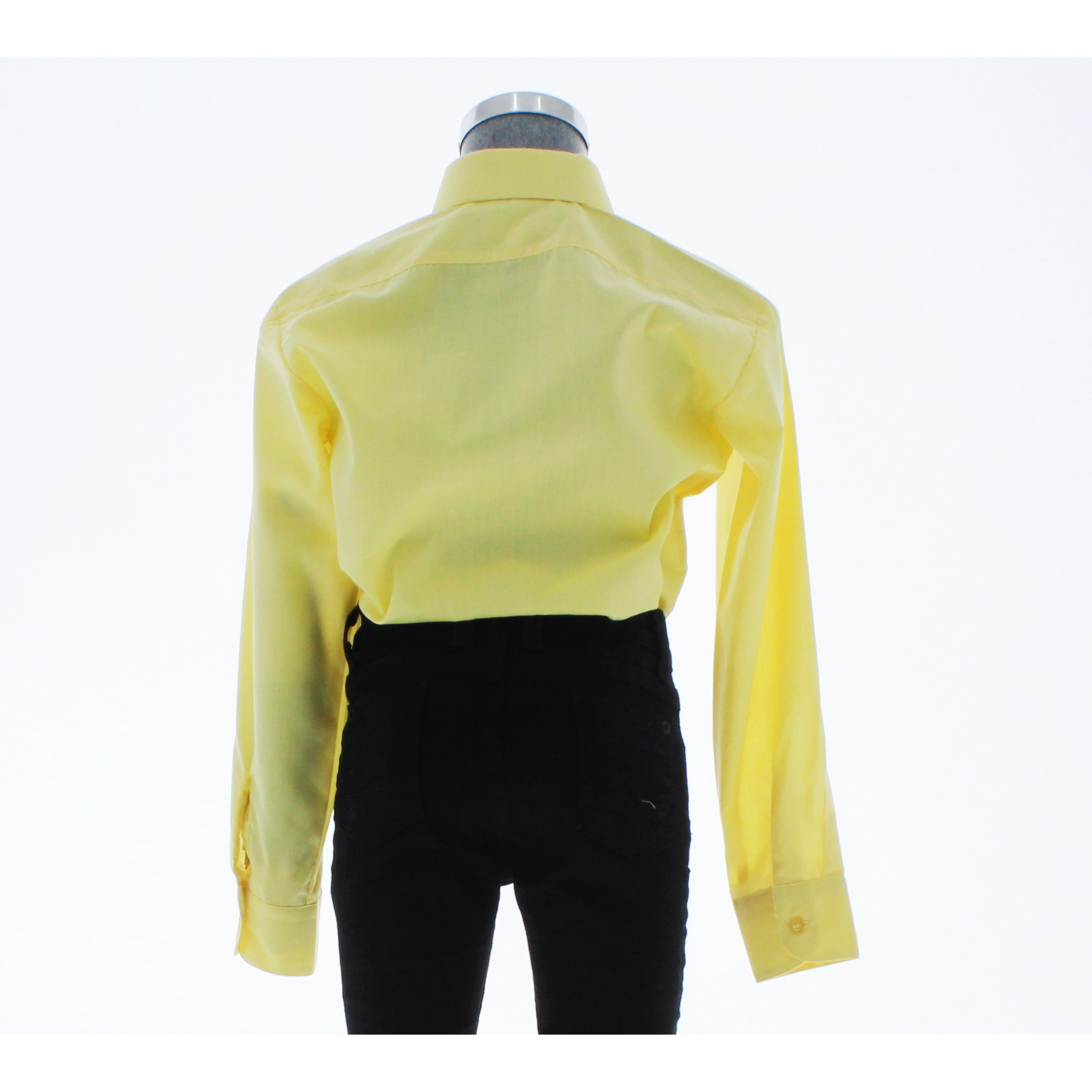 Camisa De Vestir Niño Color Amarillo Manga Larga 3546 2 A 18 Años.
