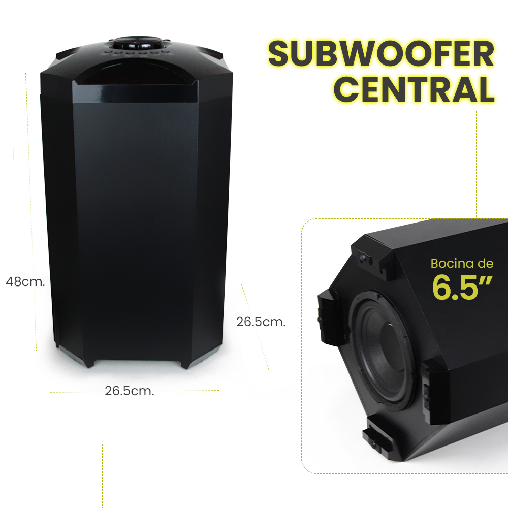 FOL Torre de Sonido con Subwoofer Mod. FS-M2902.