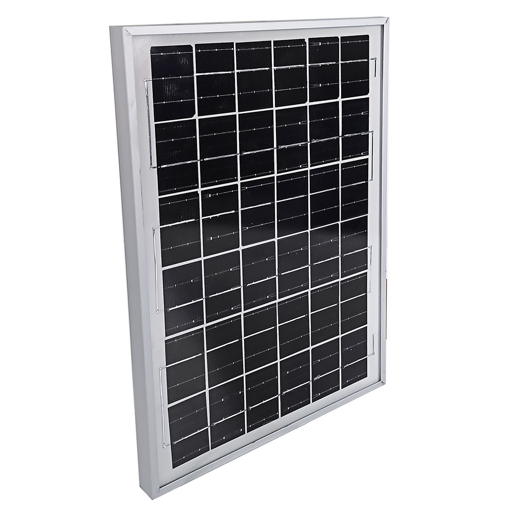 Panel Solar de 10 Watts Celda Monocristalina Fabricada en Silicio Puro con Estructura de Alumino Master MP-CELDA10W