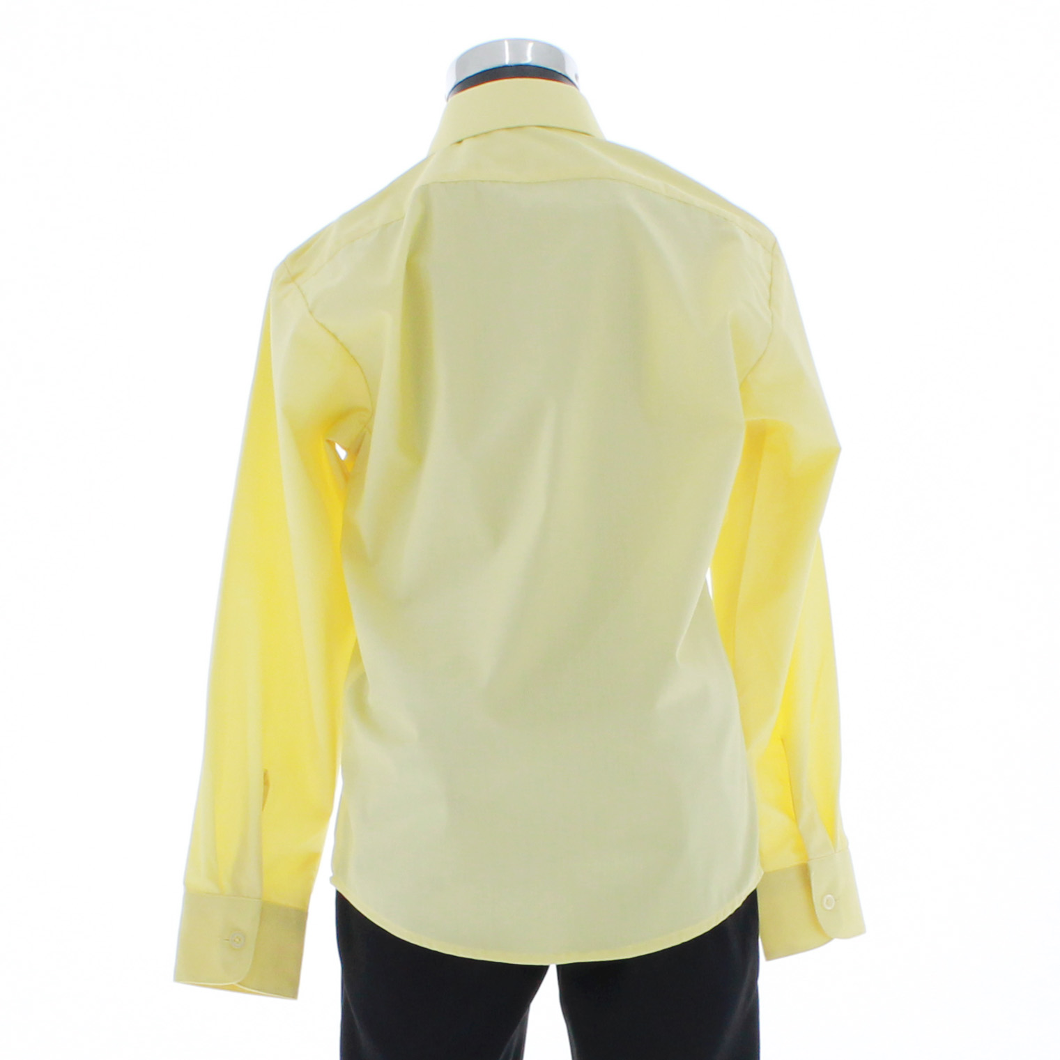 Camisa De Vestir Niño Color Amarillo Claro Manga Larga 3547 2 A 18 Años.