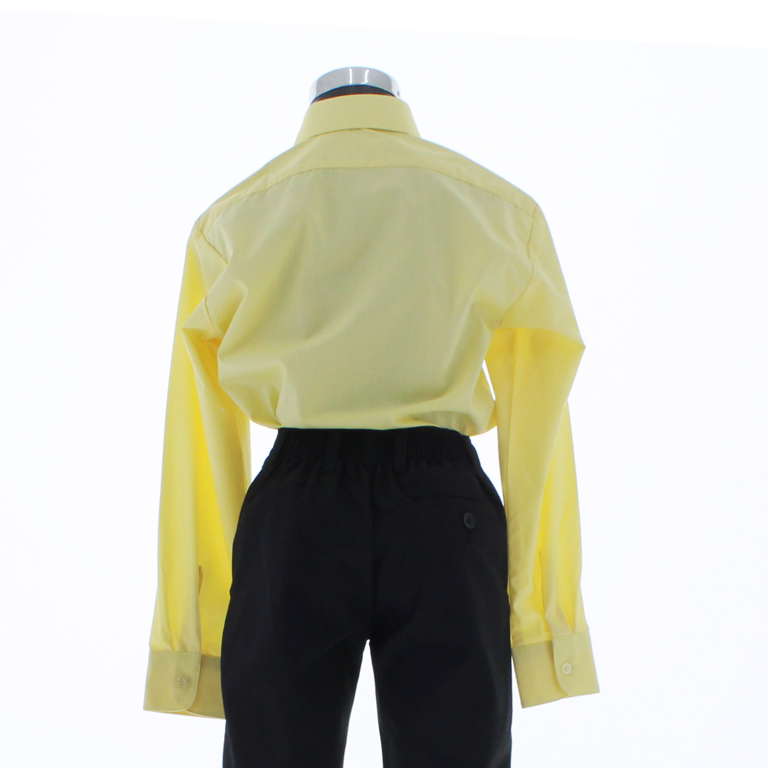 Camisa De Vestir Niño Color Amarillo Claro Manga Larga 3547 2 A 18 Años.
