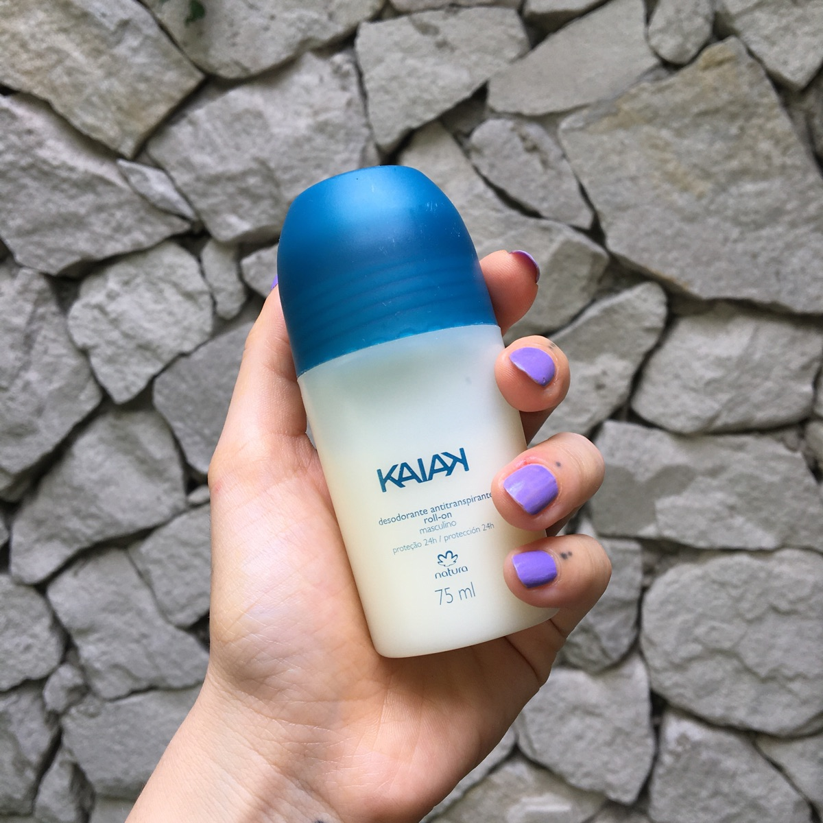 Desodorante Antitranspirante Roll-on Kaiak Clásico Masculino Natura 75ml Pack 3