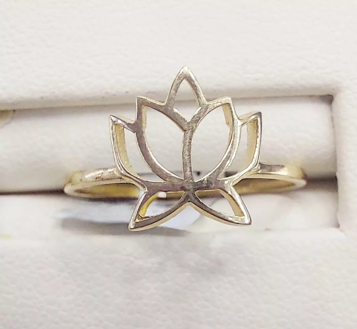 Anillo Flor De Loto 14K. + Obsequio