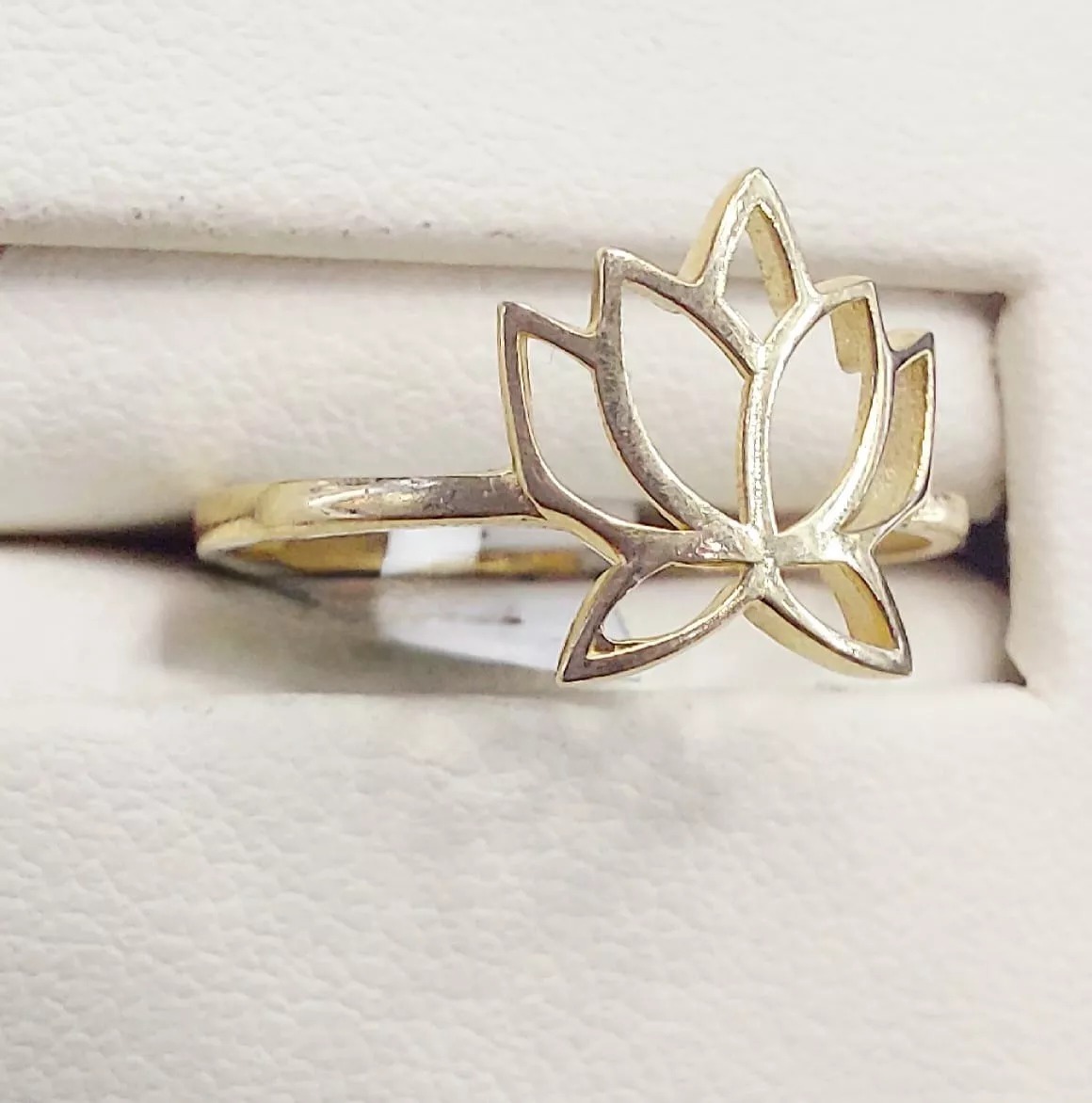 Anillo Flor De Loto 14K. + Obsequio