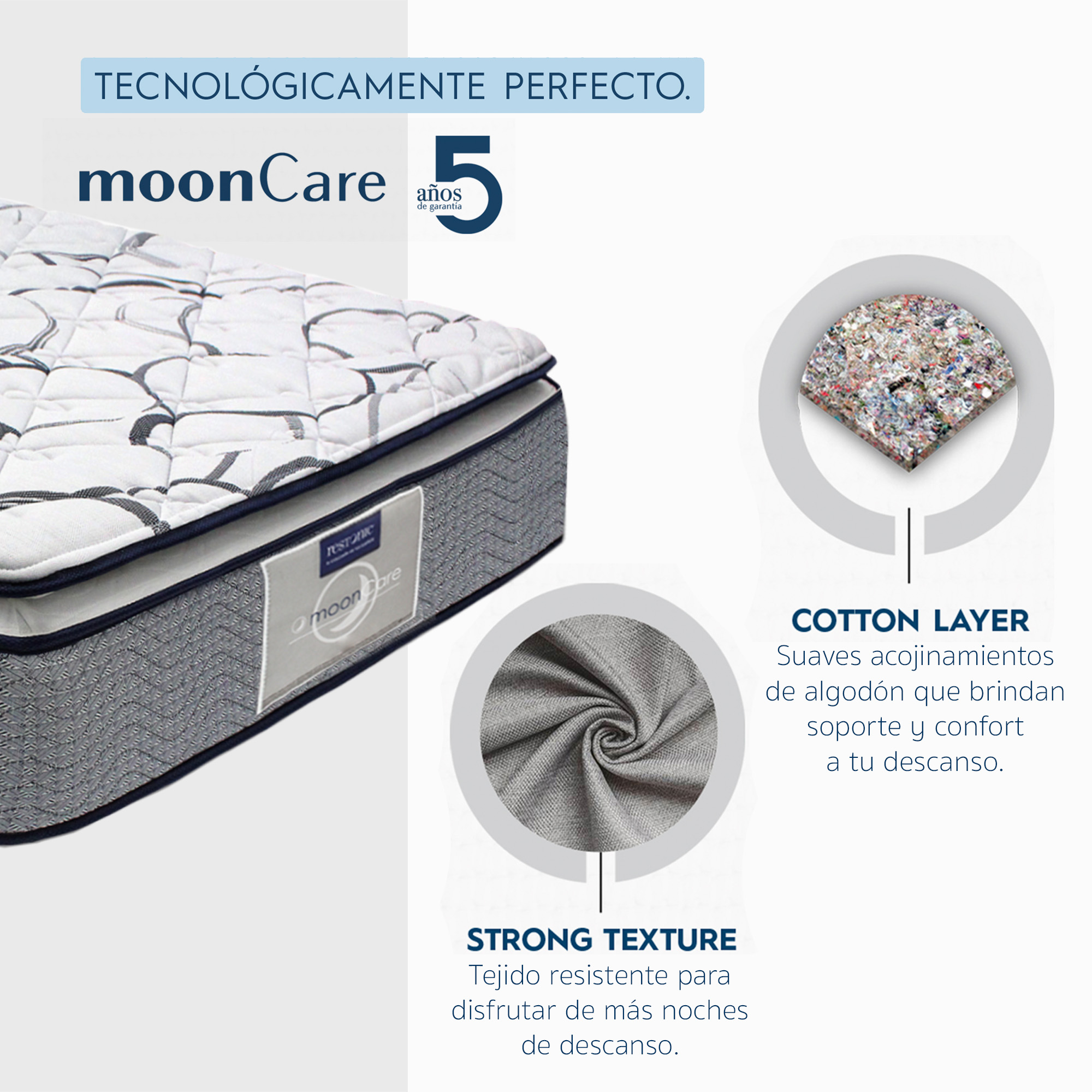 Colchón Individual Restonic Premier Plus Ortopédico 