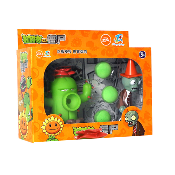 Juego Plantas Vs Zombies Colección Muñecos Cactus Zombies