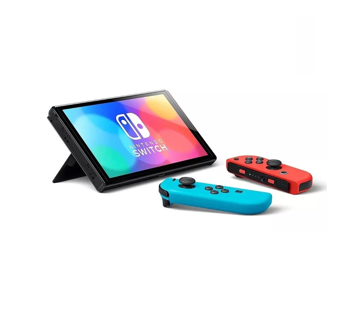 Consola Nintendo Switch Oled (Internacional Version) 64 Gb Standard Color Neon, Azul y Negro .