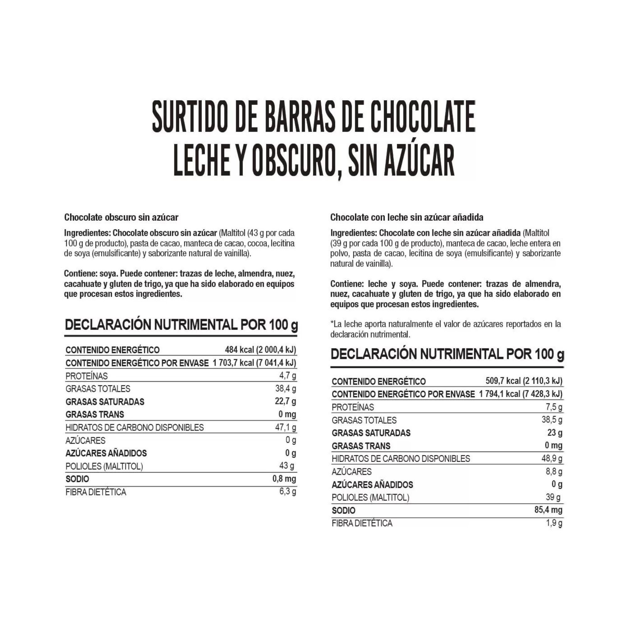 Choco Zero Sin Azúcar 32 Pz Chocolate Picard 704g