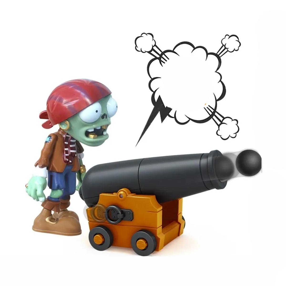 Juego Plantas Vs Zombies Infantil Balas Cañón Pirata