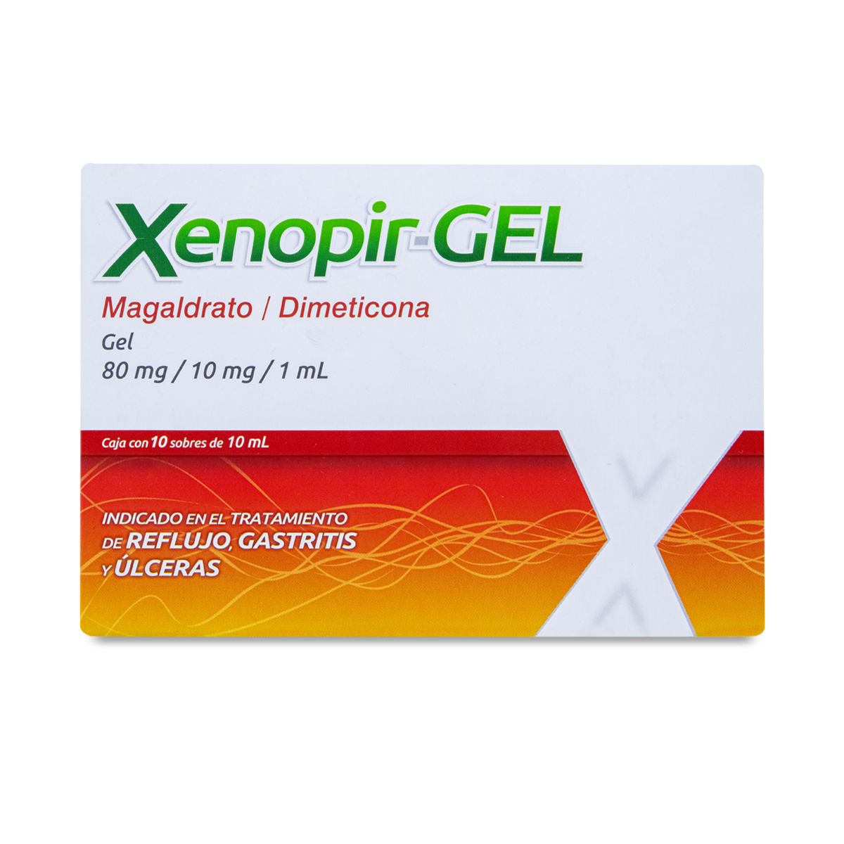 XENOPIR GEL MAGALDRATO - DIMETICONA, CAJA CON 10 SOBRES DE 10 ML, COLLINS