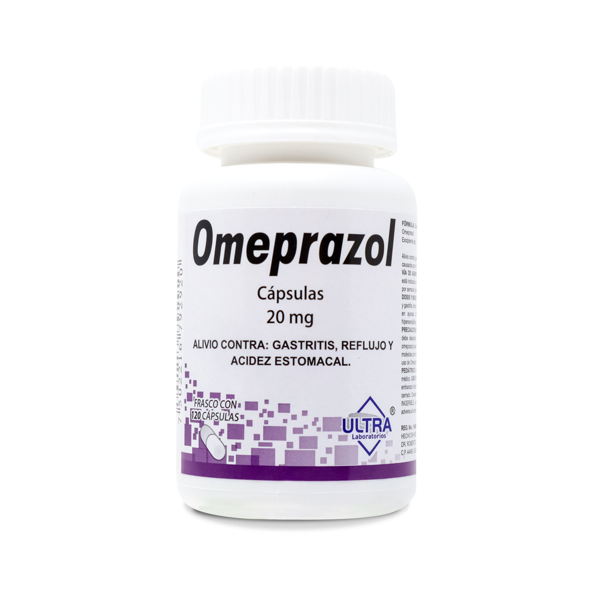 OMEPRAZOL C/120 CAPS 20 MG ULTRA