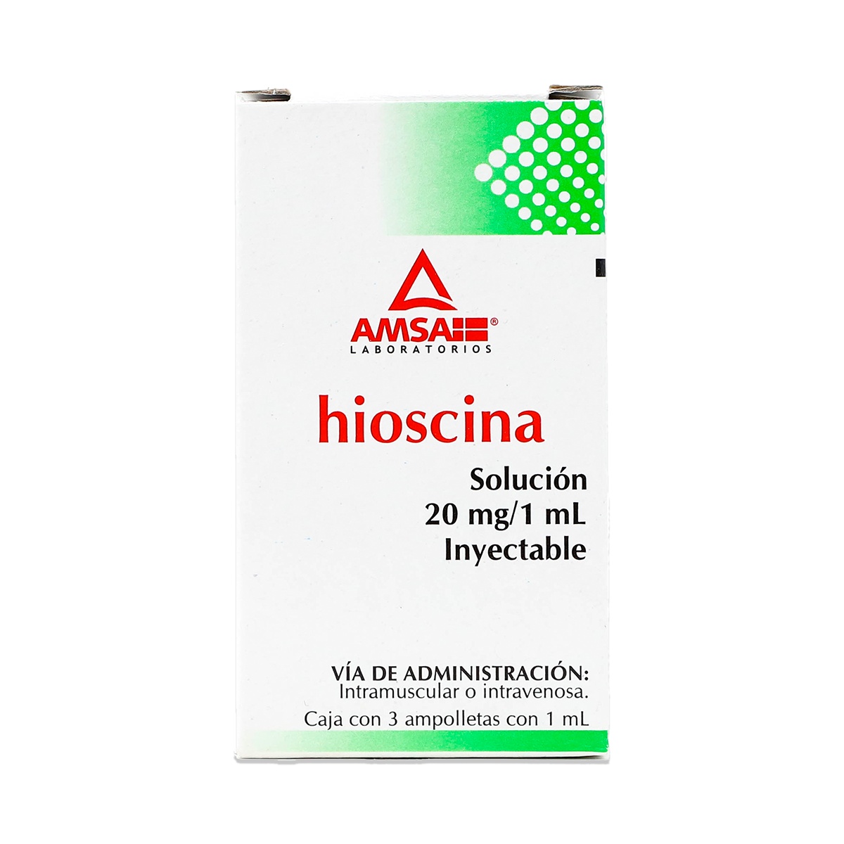 HIOSCINA 3 AMP 20 MG/ML AMSA