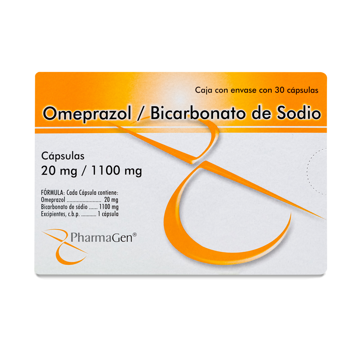 OMEPRAZOL/BICARBONATO DE SODIO 30 CAPS 20/1100 MG PHARMAGEN